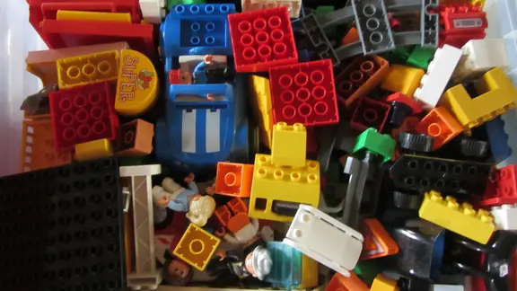 duplo verzameld in een curverbox