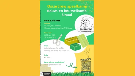 Flyer bouw- en knutselkamp