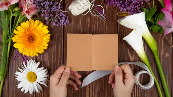 blanco kaartje voor embossing