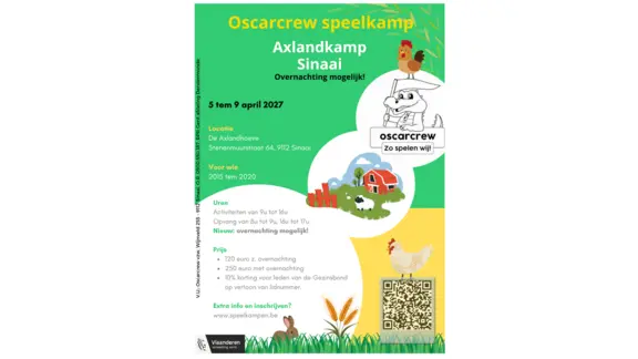 Flyer Axlandkamp paasvakantie 2027